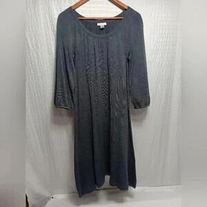 Garnett Hill Silk Cotton Crew neck A line Sweater  dress. Ladies size M